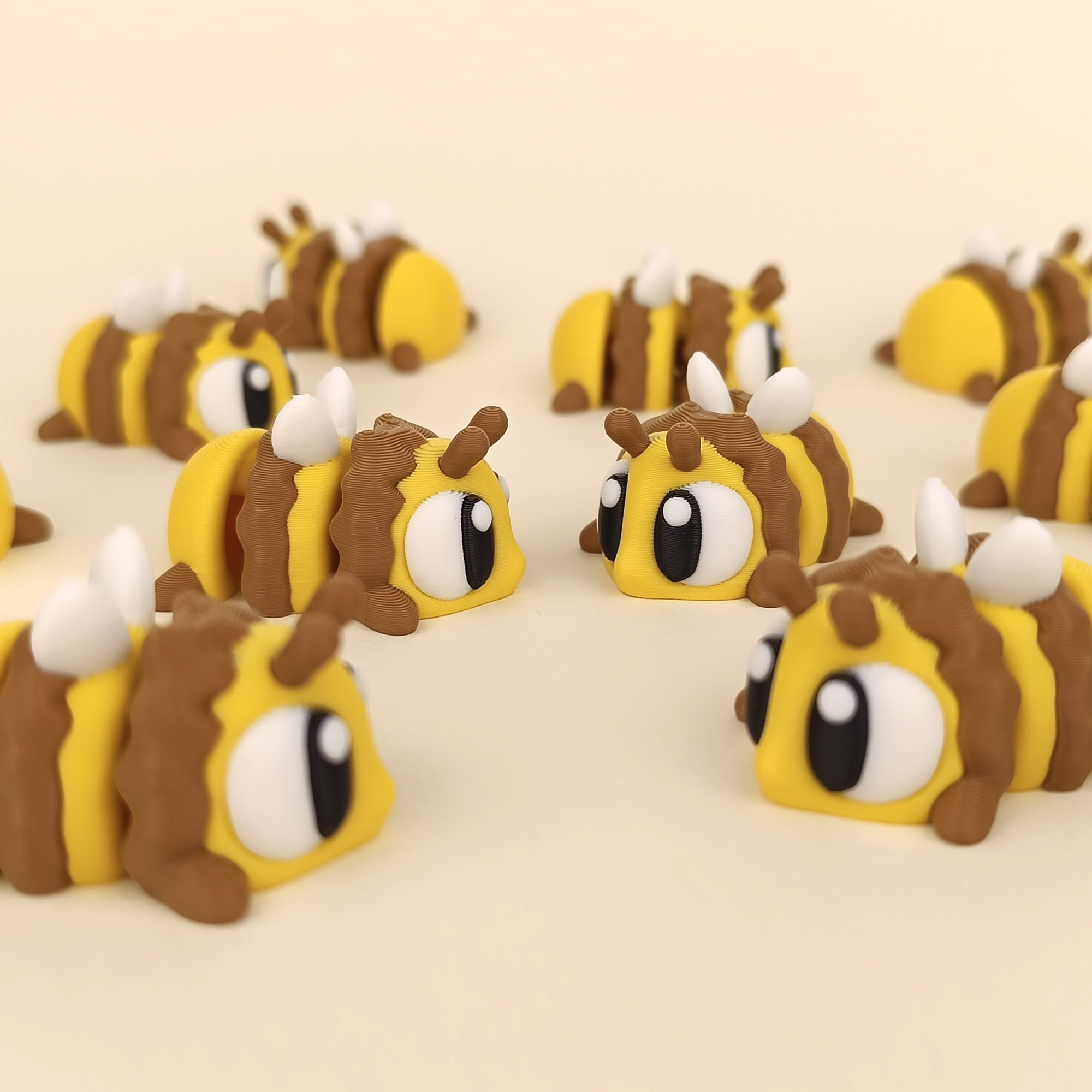 Mini Flexi Abeja | Llavero articulado 3D