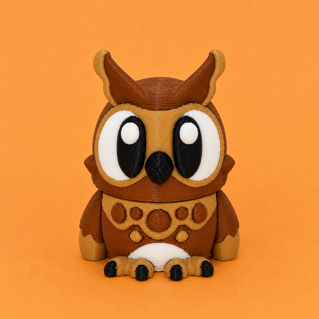 Mini Flexi Búho | Llavero articulado 3D