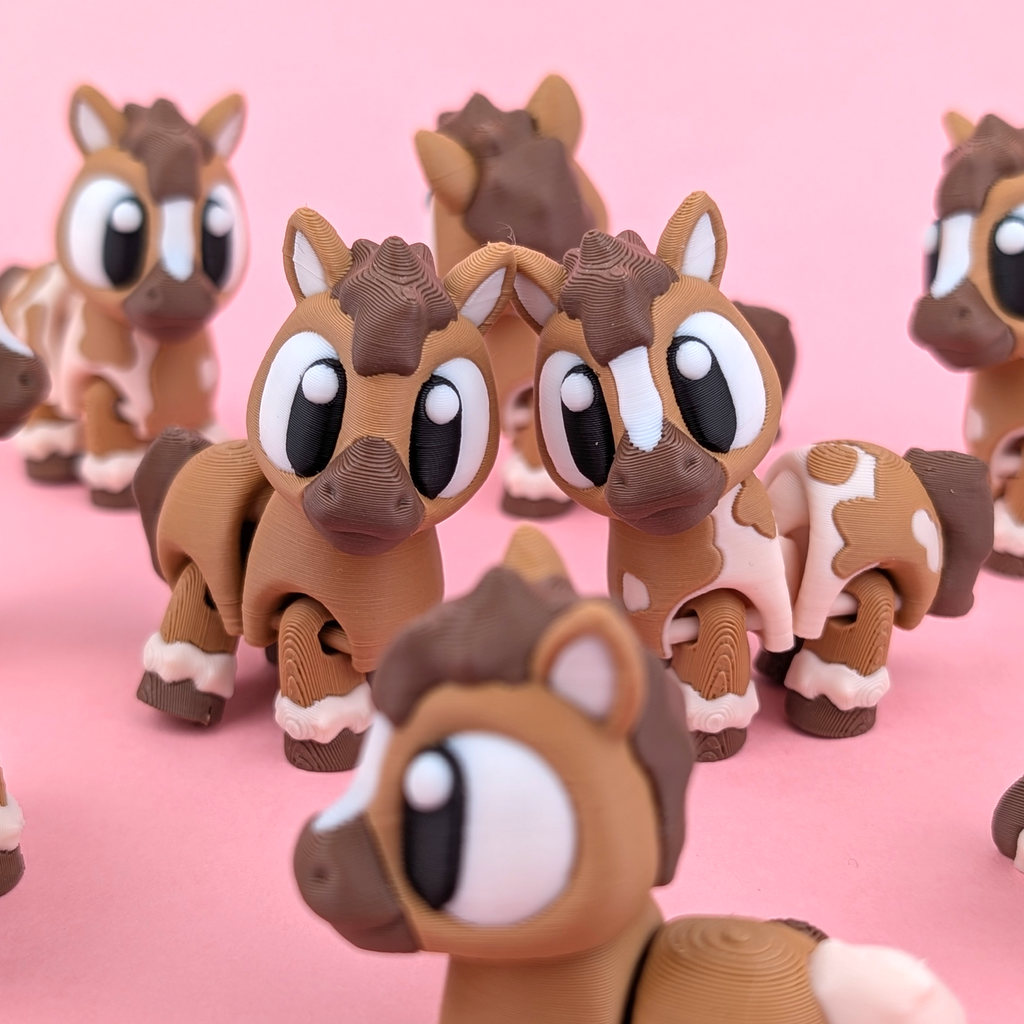 Mini Flexi Caballo | Llavero articulado 3D