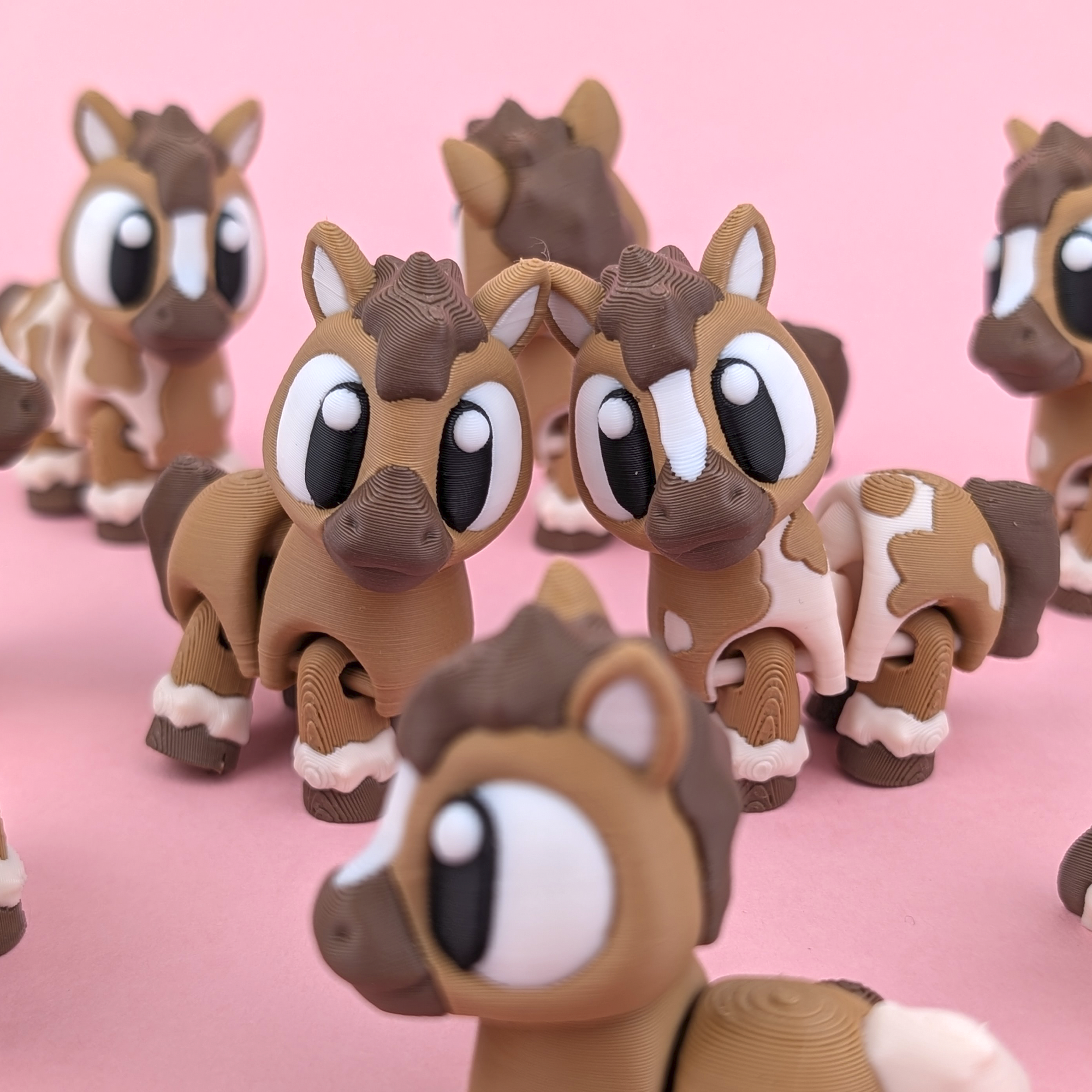 Mini Flexi Caballo | Llavero articulado 3D