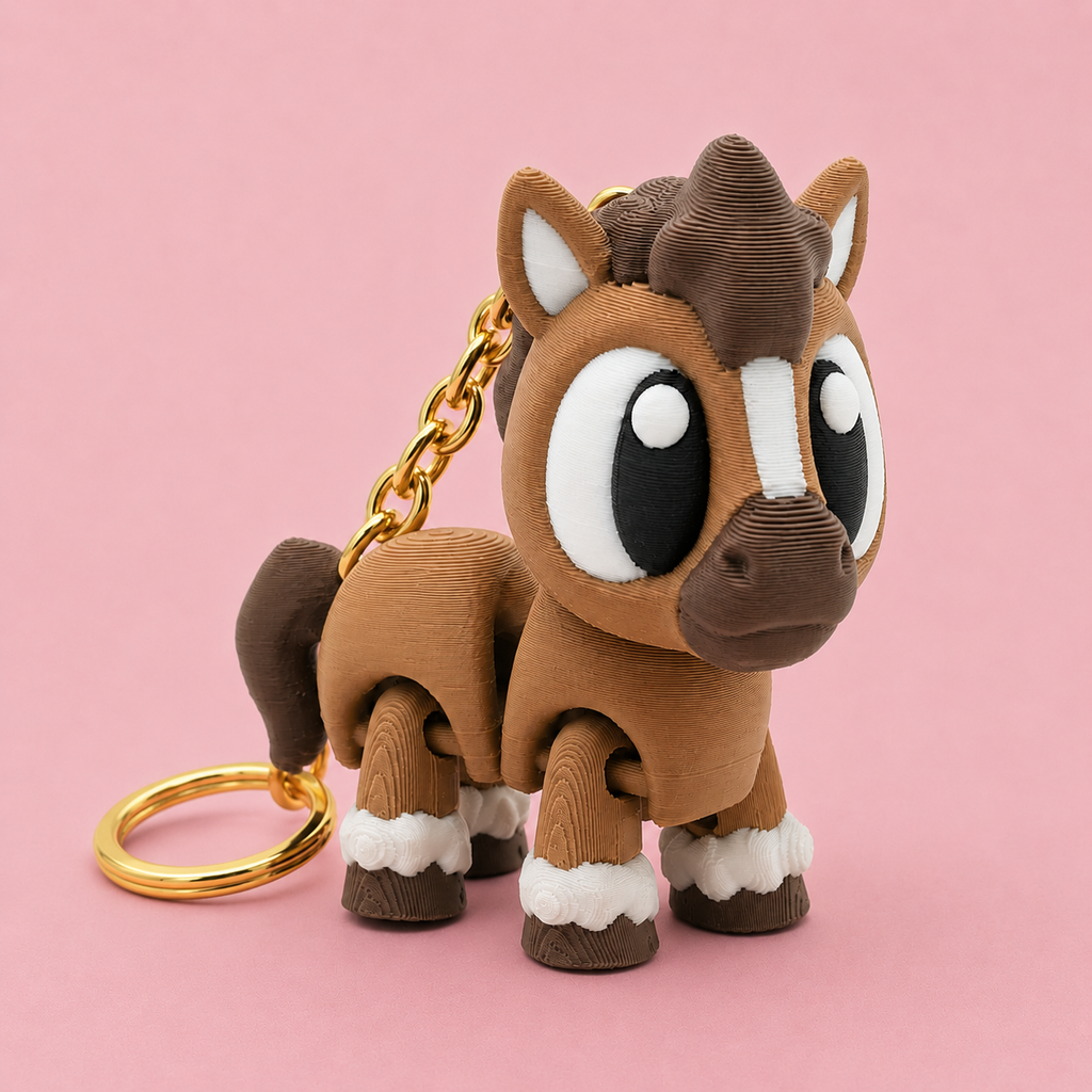 Mini Flexi Caballo | Llavero articulado 3D