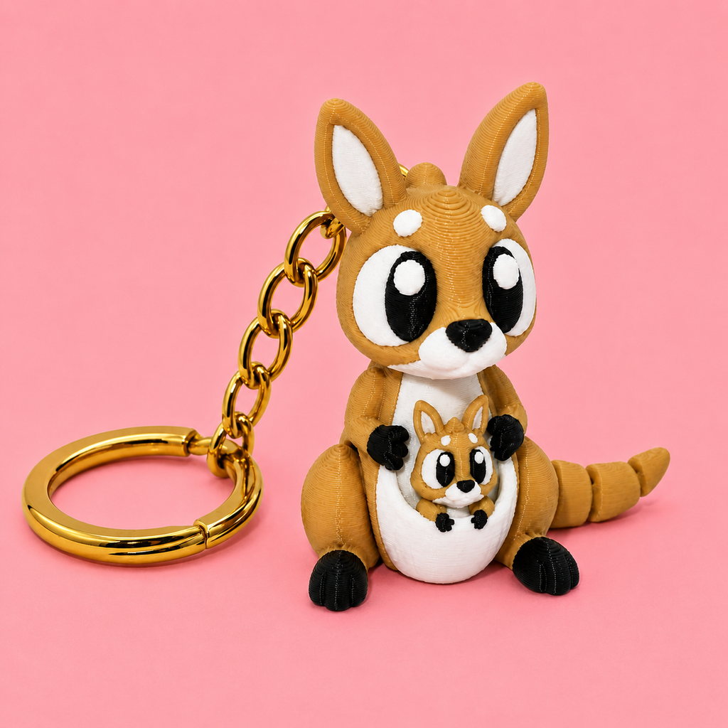 Mini Flexi Canguro | Llavero articulado 3D