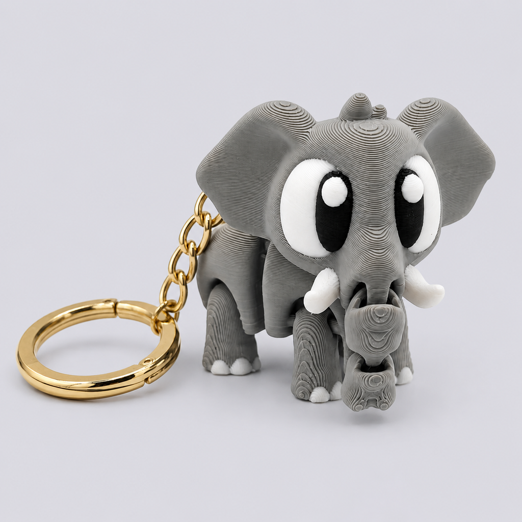 Mini Flexi Elefante | Llavero articulado 3D