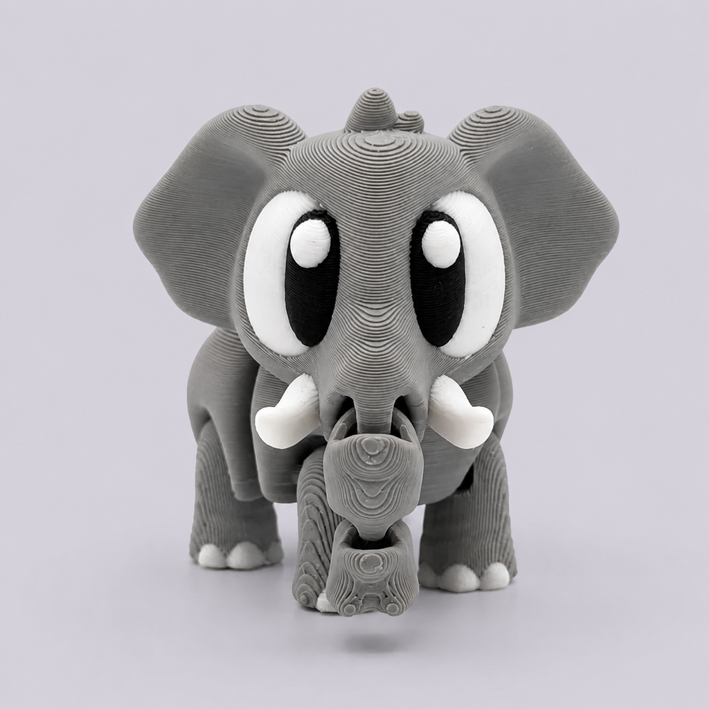 Mini Flexi Elefante | Llavero articulado 3D