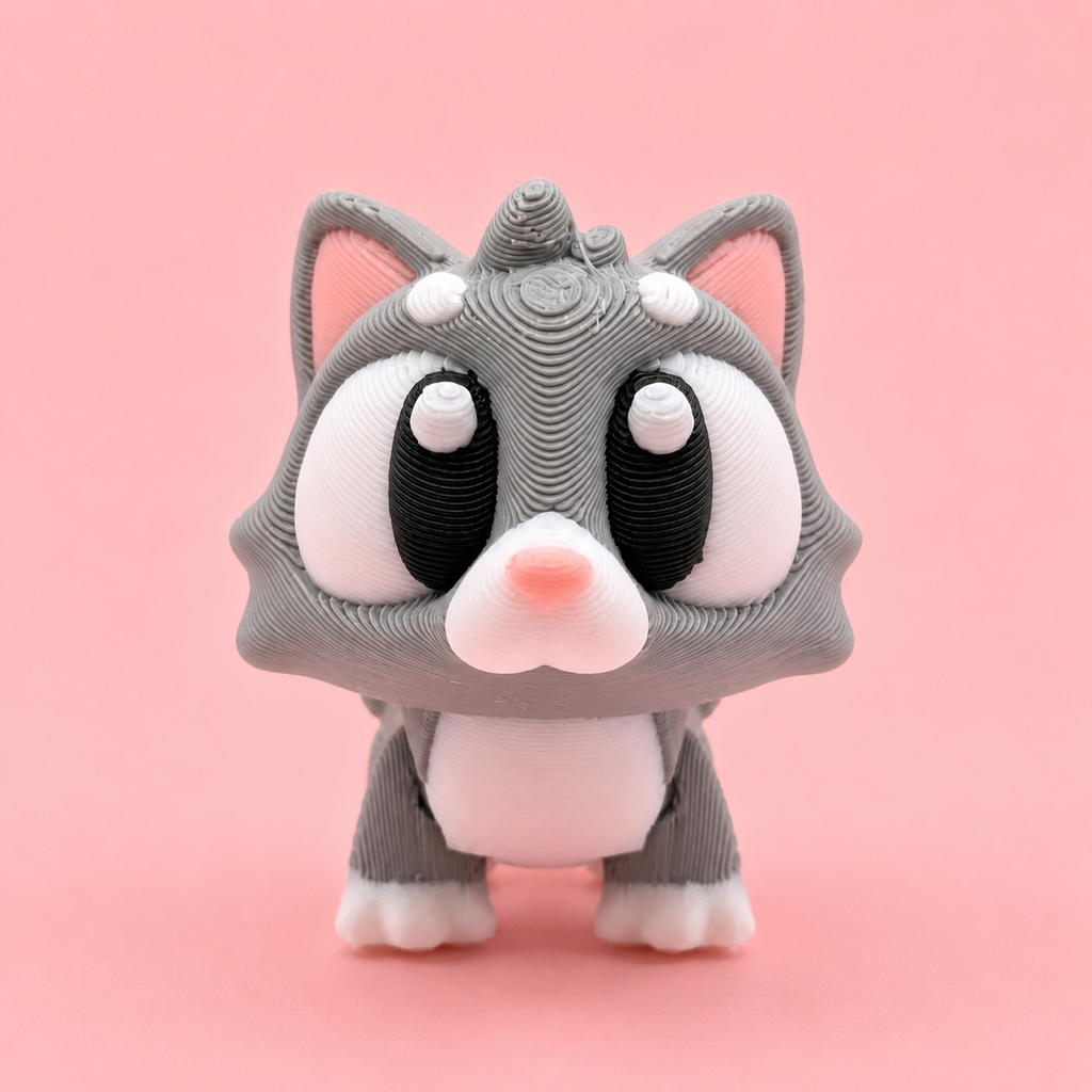 Mini Flexi Gato | Llavero articulado 3D