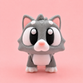 Mini Flexi Gato | Llavero articulado 3D