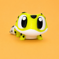 Mini Flexi Gecko Amarillo | Llavero articulado 3D