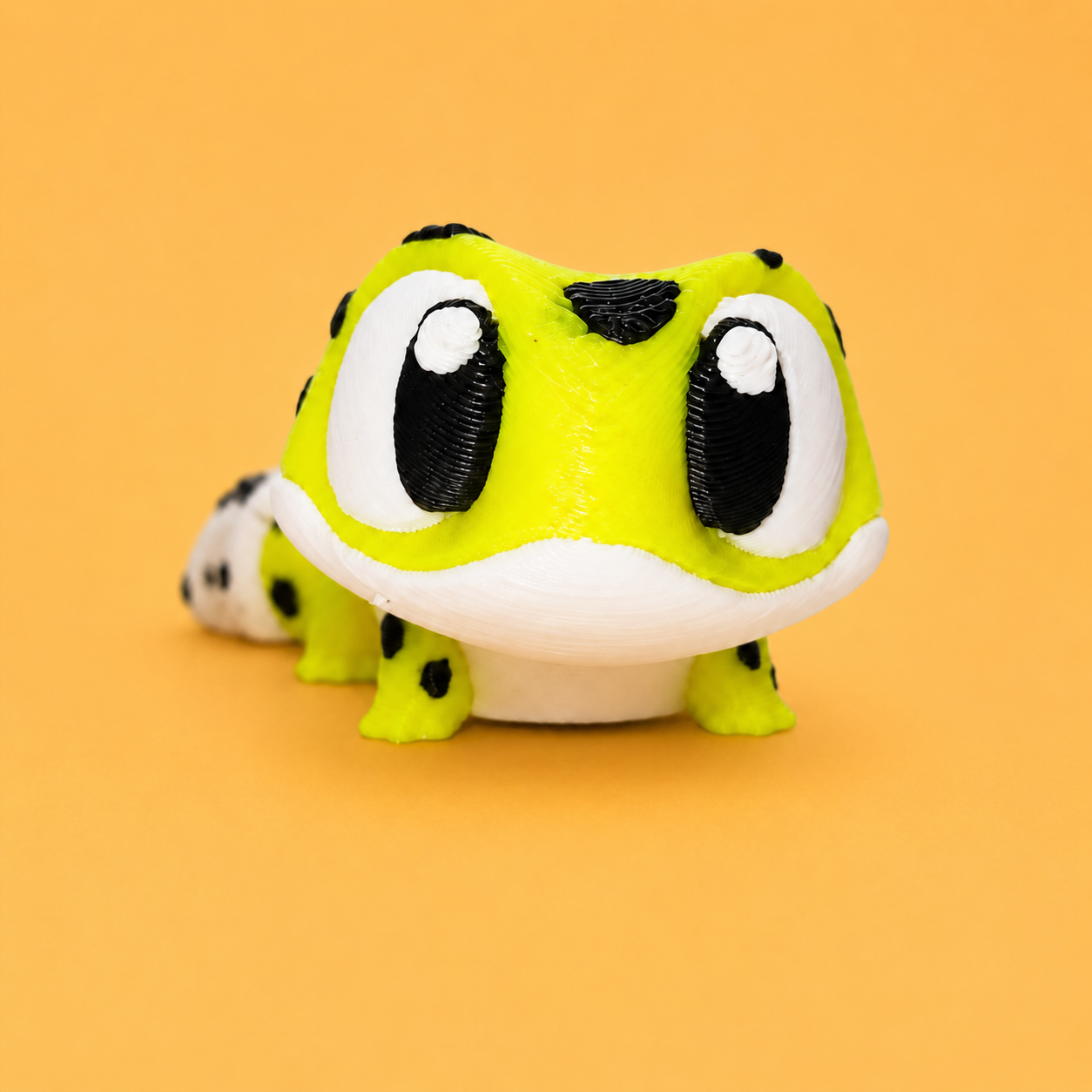 Mini Flexi Gecko Amarillo | Llavero articulado 3D