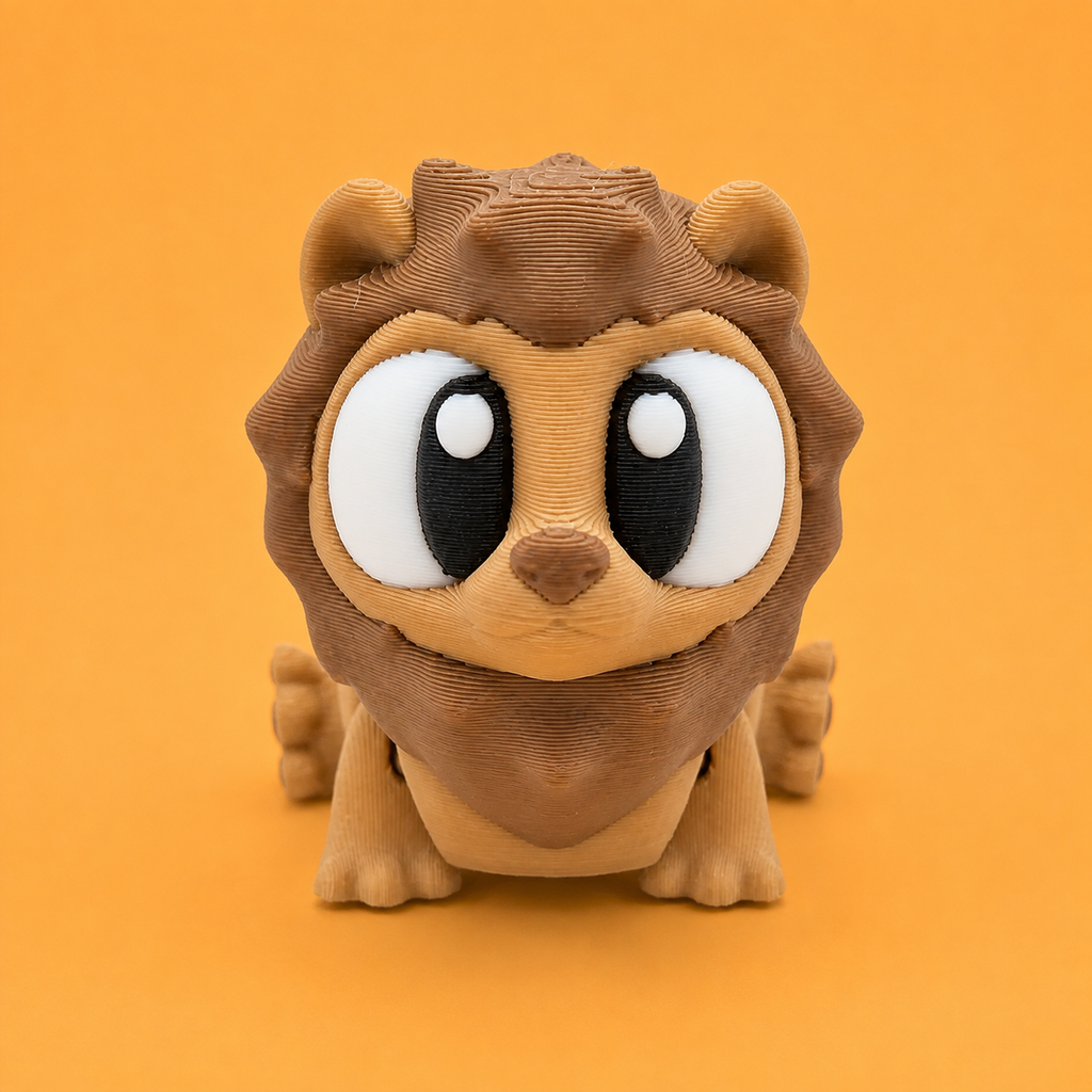 Mini Flexi León | Llavero articulado 3D