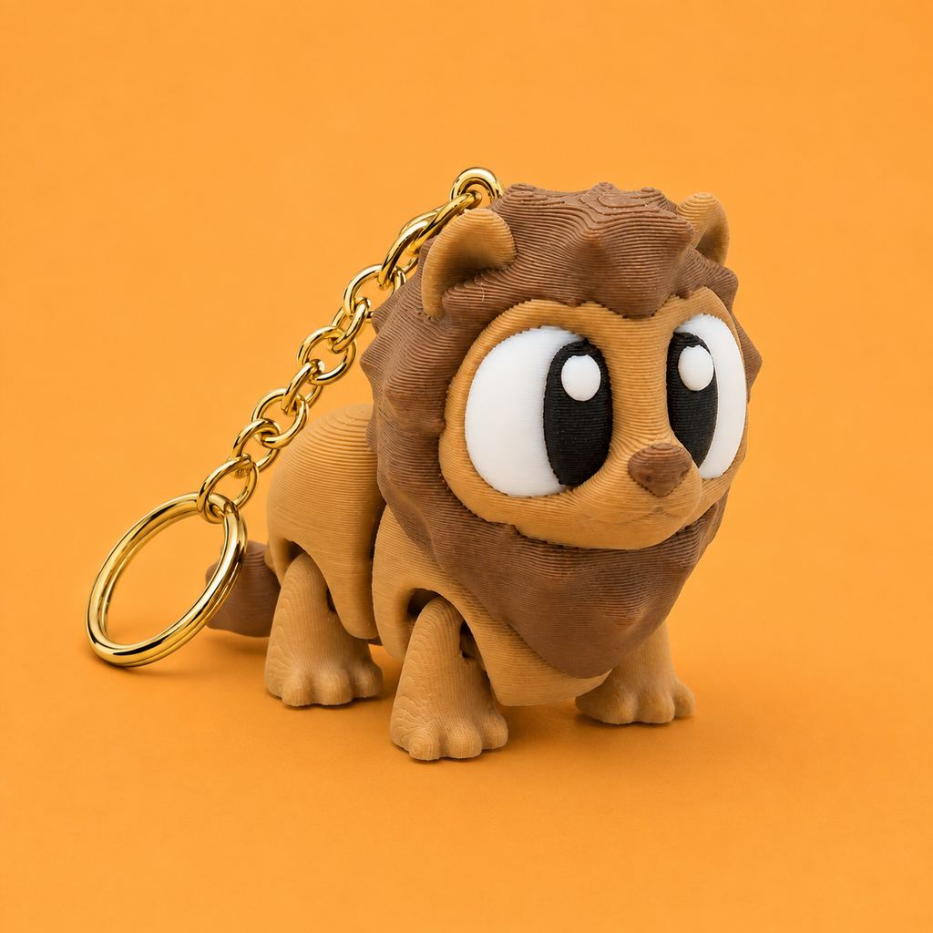 Mini Flexi León | Llavero articulado 3D