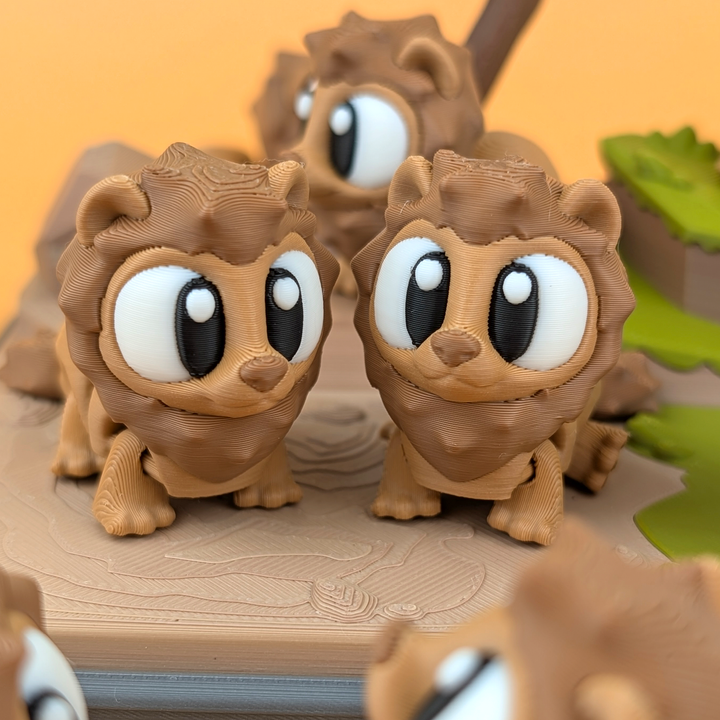 Mini Flexi León | Llavero articulado 3D
