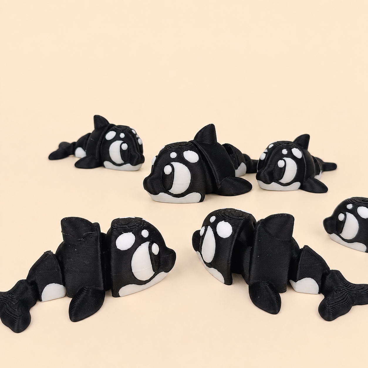 Mini Flexi Orca | Llavero articulado 3D