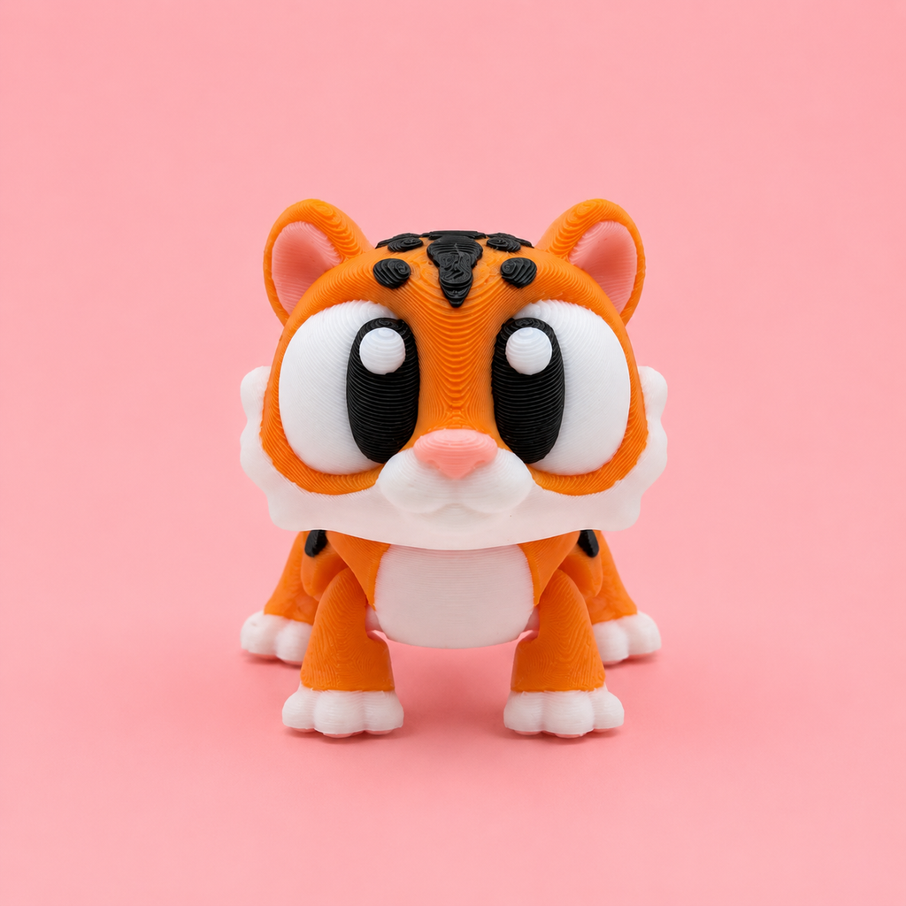 Mini Flexi Tigre | Llavero articulado 3D