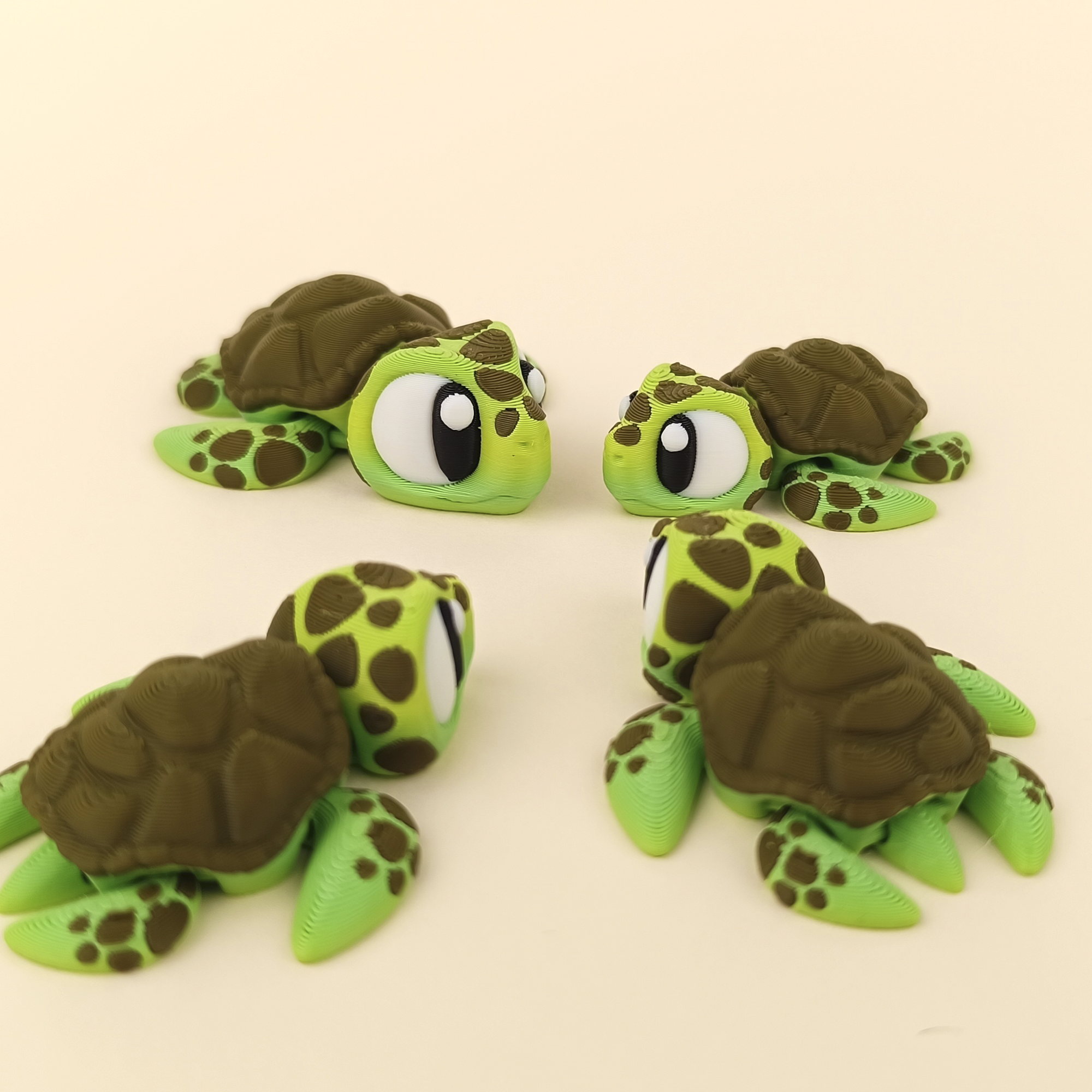 Mini Flexi Tortuga Marina | Llavero articulado 3D
