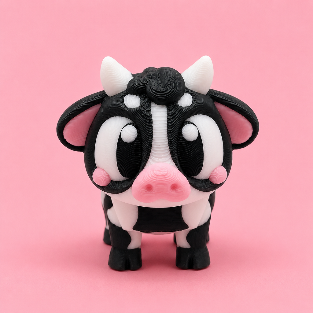 Mini Flexi Vaca | Llavero articulado 3D