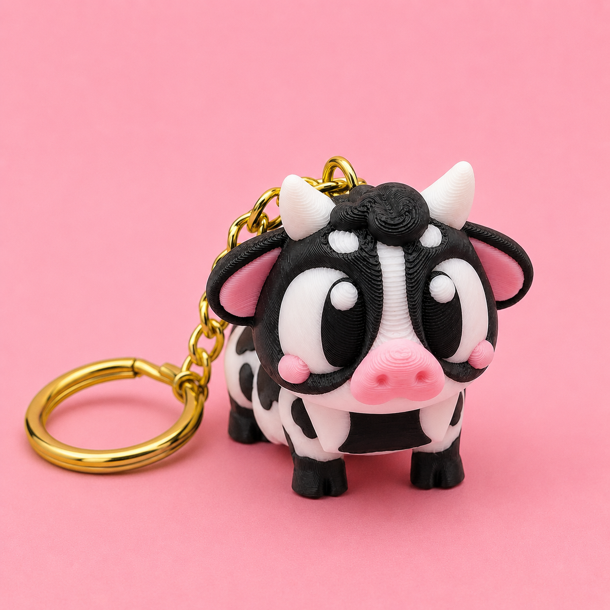 Mini Flexi Vaca | Llavero articulado 3D