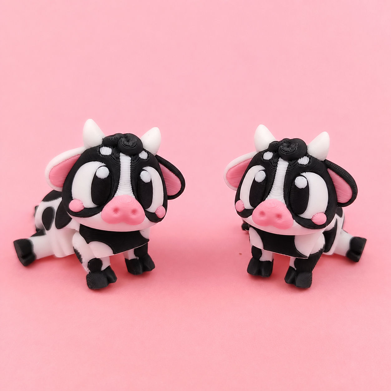 Mini Flexi Vaca | Llavero articulado 3D