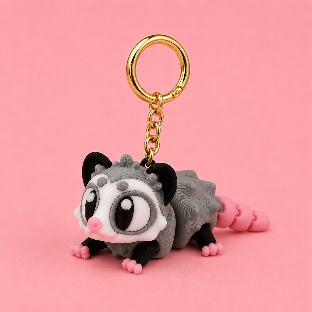 Mini Flexi Zarigüeya | Llavero articulado 3D